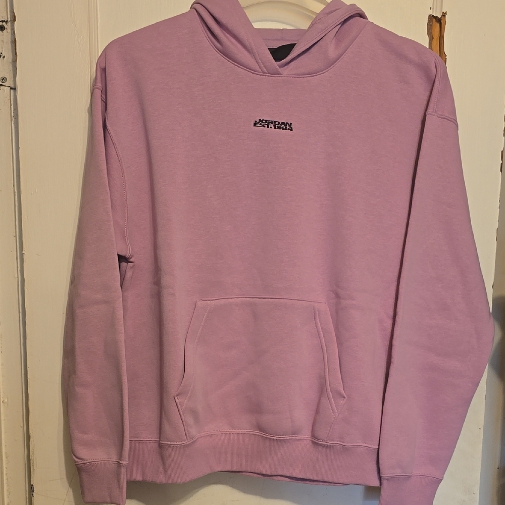 Womens Jordan Air Mauve Pink Hoodie NEW No Tags Medium
